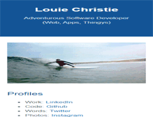 Tablet Screenshot of louiechristie.com